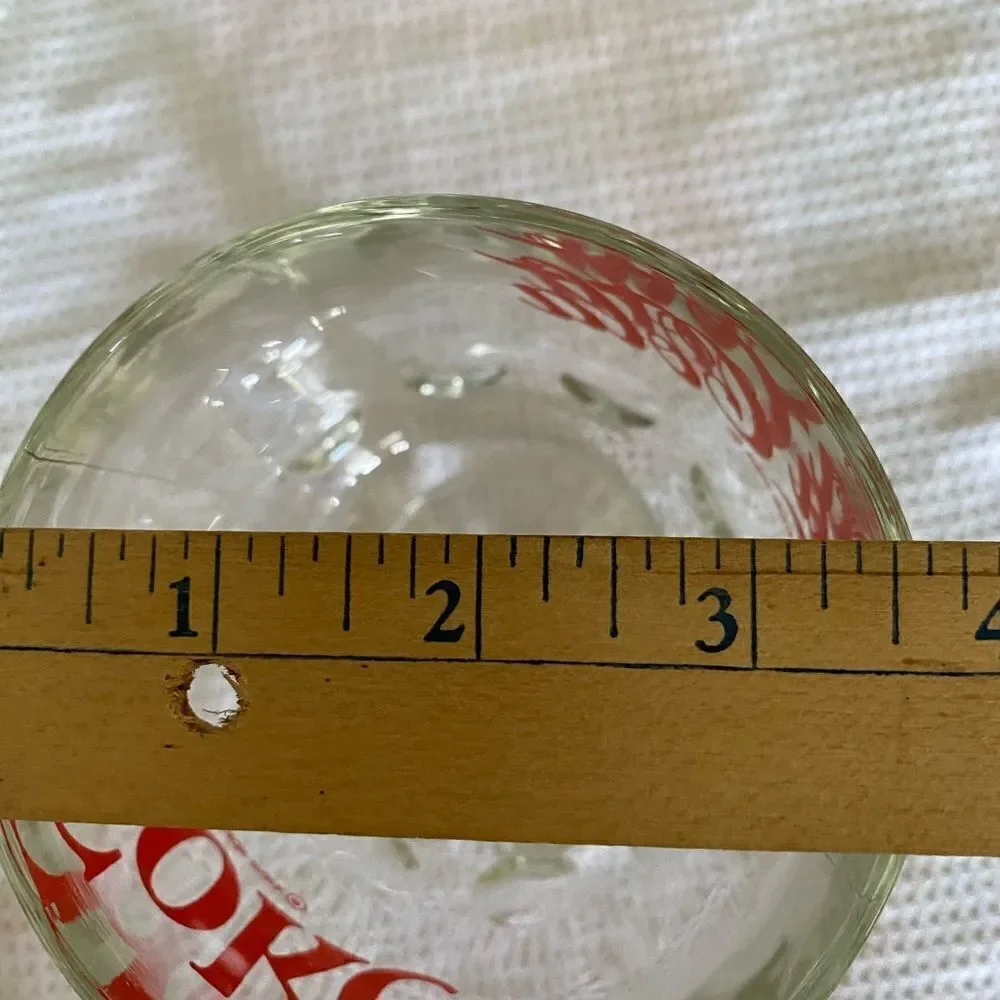 VINTAGE Coca-Cola Coke Heavy Glass Goblet